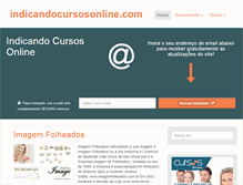 Tablet Screenshot of indicandocursosonline.com